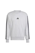 adidas Erkek  Gri  Sweatshirt M 3S FT SWT JE6374 - 1