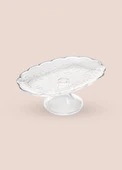The Mia Ayaklı Cam Sunum Tabağı Oval 31x20x12 cm CAM0498 - 4