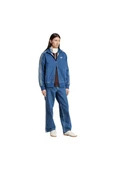 adidas Erkek  Mavi  Ceket DENIM FB TT JC6233 - 4