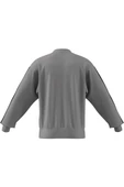 adidas Erkek  Gri  Sweatshirt M 3S FT SWT JE6374 - 11