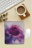 SonicTouch Bilek Destekli Mor Epik Gül Dikdörtgen Pürüzsüz Yüzey Dikişsiz Mouse Pad 18x22cm - 2