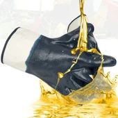 Nitril Kaplı Petrolcü İş Eldiveni 10 Numara XL Beden Kalın Koruma İnşaat Sanayi El Eldiven - 2