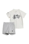 adidas Çocuk  Beyaz  Eşofman SHORT TEE SET JD1042 - 1