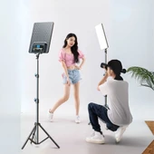 Gdx P300TS BiColor Fotoğrafçılık ve Stüdyo Aydınlatması 80 Watt LED Video Panel Sürekli Işık İkili Set - 2