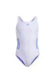 adidas Unisex Çocuk  Mor  Mayo 3S BLD SWIMSUIT JN6588 thumbnail 1