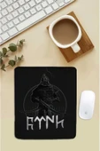 SonicTouch Bilek Destekli Savaşçı Türk Siyah Dikdörtgen Pürüzsüz Yüzey Dikişsiz Mouse Pad 18x22cm - 1