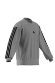 adidas Erkek  Gri  Sweatshirt M 3S FT SWT JE6374 - 10