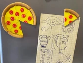 Pizza Dilimi Buzdolabı Magneti (6 Parça) – Not Tutucu - 3