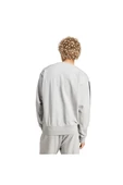 adidas Erkek  Gri  Sweatshirt M 3S FT SWT JE6374 - 4