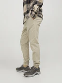 JACK JONES Erkek Bej Jogger Pantolon 12224518 thumbnail 6