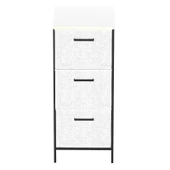 Çocuk Dolabı 3 Çekmeceli Büyük Boy Komodin Sehpa Gri 1621 - 5