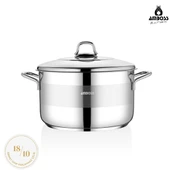 Saphire Paslanmaz Çelik 24 cm Çelik Kapaklı Derin Tencere thumbnail 1