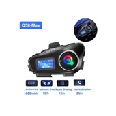 Q58-MAX Intercom Sistem 2-Way İletişim, Motosiklet Bluetooth Kulaklık Uzun Menzil - 3