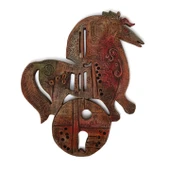 Mistik Çağ Atı Seramik Duvar Heykeli thumbnail 5