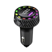 RGB Işıklı 5.3 Bluetoothlu 30W USB Type C Hızlı Şarjlı Araç Kiti - MP3 Çalar, Eller Serbest Modlu - 1