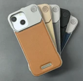 iPhone 15 Parfümlü Koku Hazneli MagSafe Uyumlu Deri Kılıf thumbnail 9