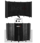 Midex PF-43 5 Bölümlü Ayaklı Mikrofon Ses Yalıtım İzolasyon Paneli  KUTU HASARLI SIFIR - 1