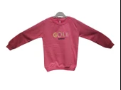 GOLD NAKIŞLI KIZ SWEATSHIRT - 1