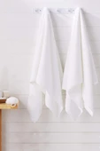 5 li El Yüz Otel Havlusu 50x90 Cm Beyaz 20/2 Ring 250 Gr - 2