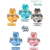 VAGONLİFE 720 ML KILIFLI VE PiPETLİ SU MATARASI Su Yeşil thumbnail 3