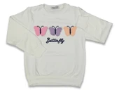 KELEBEK NAKIŞLI KIZ SWEATSHIRT - 2