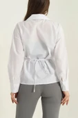 Jasmin Beyaz Yandan Bağlamalı Trend Gömlek JASMIN-1453 - 7