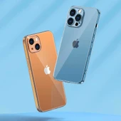 iPhone 13 Pro Max Kılıf Şeffaf Sert PC Vayt Kapak thumbnail 8