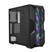 CM MasterBox TD500 V2 Siyah ARGB 4x120mm Fanlı, Tempered Glass Kristal Mesh Ön panelli MidTowerKasa - 2