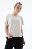 FASHION FRIENDS KADIN DÖKÜMLÜ CROP BLUZ 25Y0512K1 - 5
