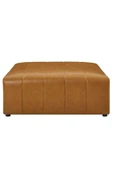 Lüx Suni Deri Kare Puf Taba 80*80cm - 4