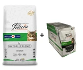 Felicia Yetişkin Tavuklu Kedi Maması 12 kg + 12 Adet Felicia Tavuklu Yaş Kedi Maması 85 Gr - 1