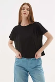 FASHION FRIENDS KADIN DÖKÜMLÜ CROP BLUZ 25Y0512K1 - 6