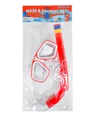 Bermuda Dalış Maskesi ve Şnorkel Seti Kırmızı SP4449 - 1