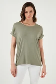 FASHION FRIENDS KADIN BİSİKLET YAKA BLUZ 25Y0194K1 - 4