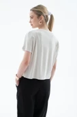 FASHION FRIENDS KADIN DÖKÜMLÜ CROP BLUZ 25Y0512K1 - 3