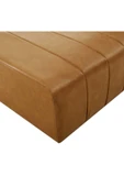 Lüx Suni Deri Kare Puf Taba 80*80cm - 3