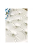 Kapitoneli Yuvarlak Suni Deri Puf/orta Sehpa/75cm - 3