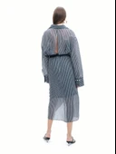 Nocturne Kadın Çizgili Gömlek Elbise N25YN2522 thumbnail 4