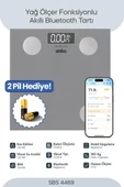 Sinbo SBS-4469 Bluetooth Dijital Yağ Su Kas Vücut Kitle Endeksi Kilo Ölçer Tartı Baskül - 1