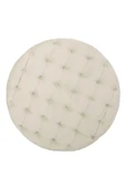 Kapitoneli Yuvarlak Puf/orta Sehpa/75cm Kadife - 6