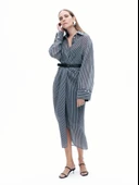 Nocturne Kadın Çizgili Gömlek Elbise N25YN2522 thumbnail 1