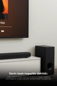 Onvec Harmony 2.1 Kanal Soundbar Bluetooth 5.3 HDMI ARC USB Optik Girişli Kablolu Subwoofer Ev Sinema Hoparlör Sistemi - 2