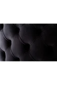 Kapitoneli Yuvarlak Puf/orta Sehpa/75cm Kadife - 3