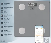Sinbo SBS-4469 Bluetooth Dijital Yağ Su Kas Vücut Kitle Endeksi Kilo Ölçer Tartı Baskül - 2