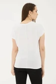 FASHION FRIENDS KADIN BİSİKLET YAKA BLUZ 25Y0194K1 - 3