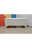 Style Sandıklı Puf Bench / Yatak Ucu / Ayak Ucu / Düğmeli Kapitoneli - 2
