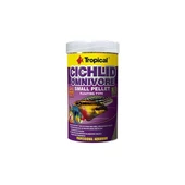 Tropical Cichlid Omnivore Pellet Karışık Beslenen Cichlid Balıkları için Pellet Balık Yemi Small 1000 Ml 360 Gr - 1