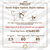 Doggie Konfor Deri Ronin Köpek Göğüs Tasması Medium Siyah 2x45 55 Cm - 3