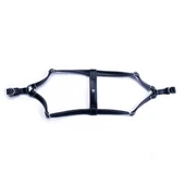 Doggie Konfor Deri Ronin Köpek Göğüs Tasması Medium Siyah 2x45 55 Cm - 1