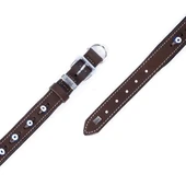 Doggie Comfort Deri Nazar Boncuklu Köpek Boyun Tasması Medium Kahverengi 2x35-40 Cm - 4